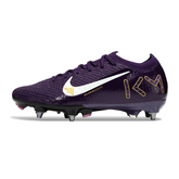 Chuteira Campo Nike Air Zoom Mercurial Vapor 16 Elite SG Trava Mista Mbappe Roxa Pack